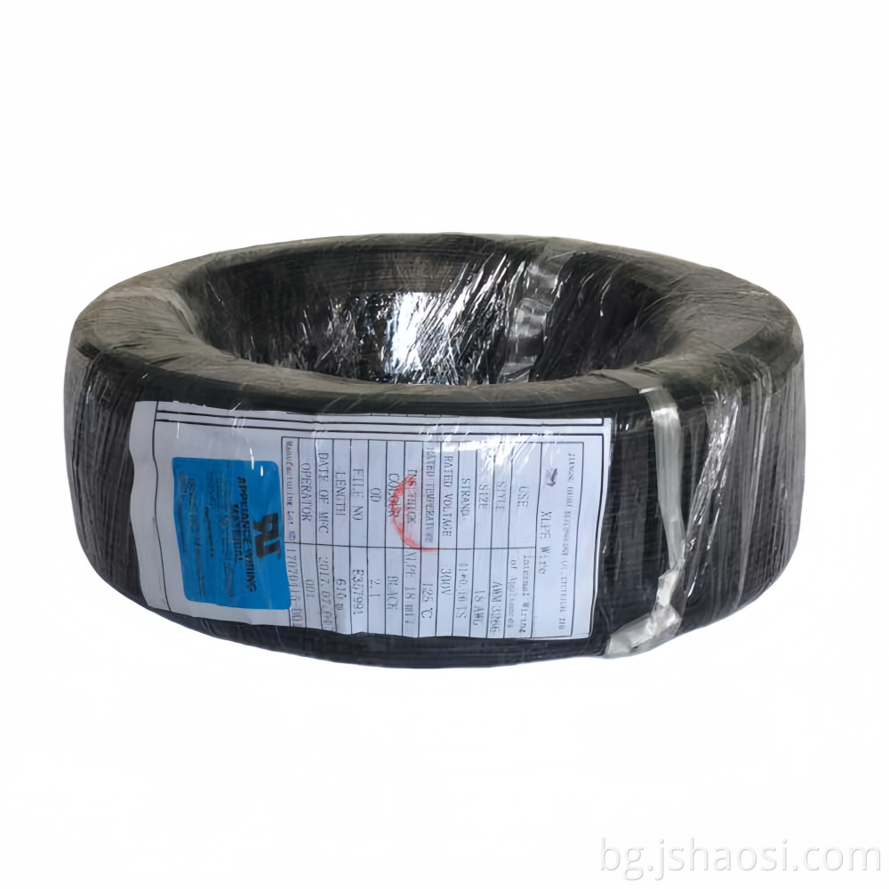 XLPE WIRE AWM3266 18# черно XLPE wire AWM3266 18# BLACK